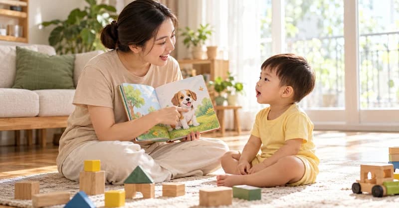 Hướng dẫn làm bài test trẻ chậm nói tại nhà