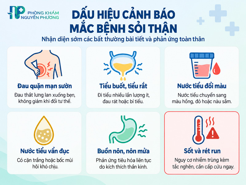 Các triệu chứng cảnh báo bệnh sỏi thận