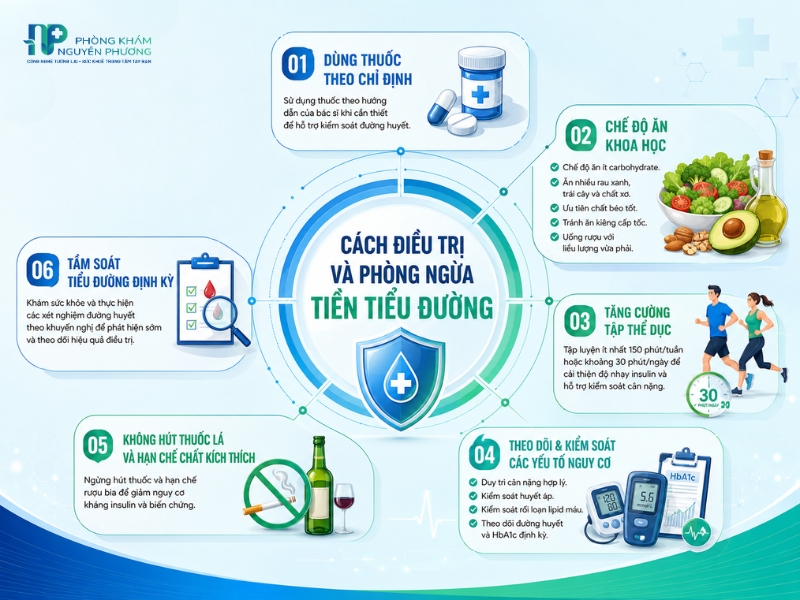 Các phương pháp điều tri và phòng ngừa tiền tiểu đường