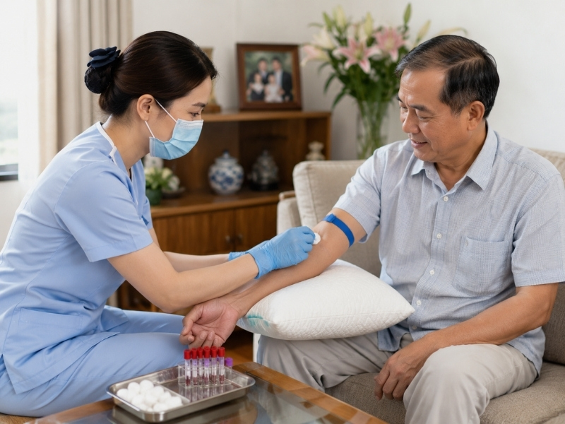 Quy trình lấy mẫu máu xét nghiệm marker tuyến tiền liệt diễn ra nhanh chóng, an toàn