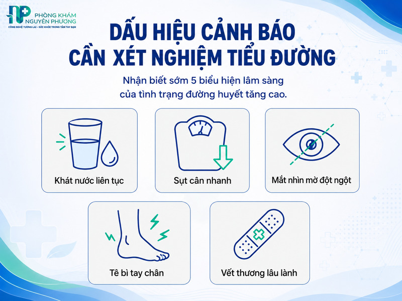 Nhận biết sớm 5 biểu hiện lâm sàng của tình trạng đường huyết tăng cao
