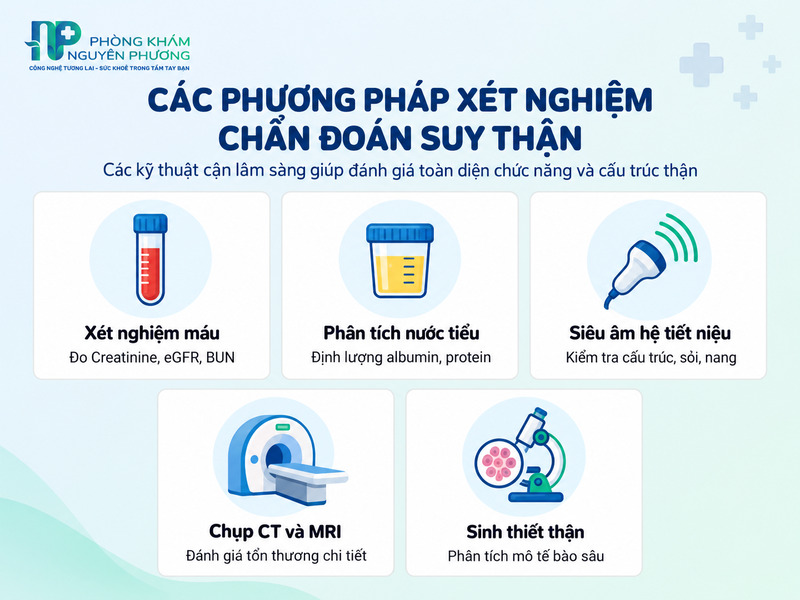 Tổng hợp các nhóm xét nghiệm đánh giá chức năng lọc thận