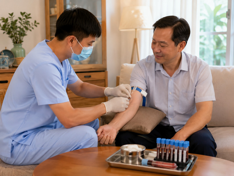 Dịch vụ lấy mẫu máu xét nghiệm tại nhà giúp tầm soát bệnh nhanh chóng và chủ động.