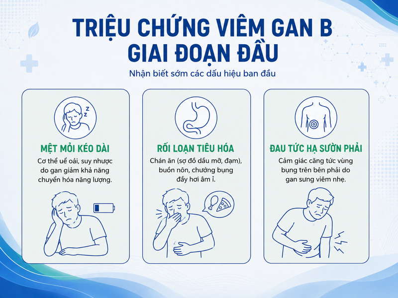Cẩm nang nhận biết sớm các dấu hiệu ban đầu của bệnh viêm gan B.