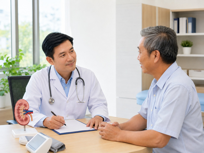 Bác sĩ tư vấn sức khỏe thận cho người lớn tuổi