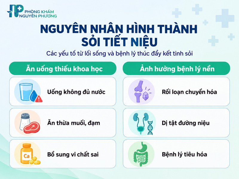 Những thói quen ăn uống và sinh hoạt làm tăng nguy cơ sỏi thận