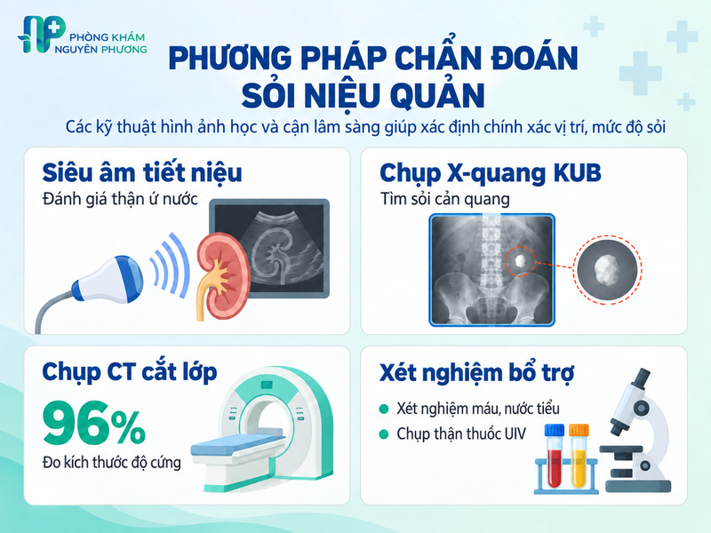 Các phương pháp chẩn đoán sỏi niệu quản