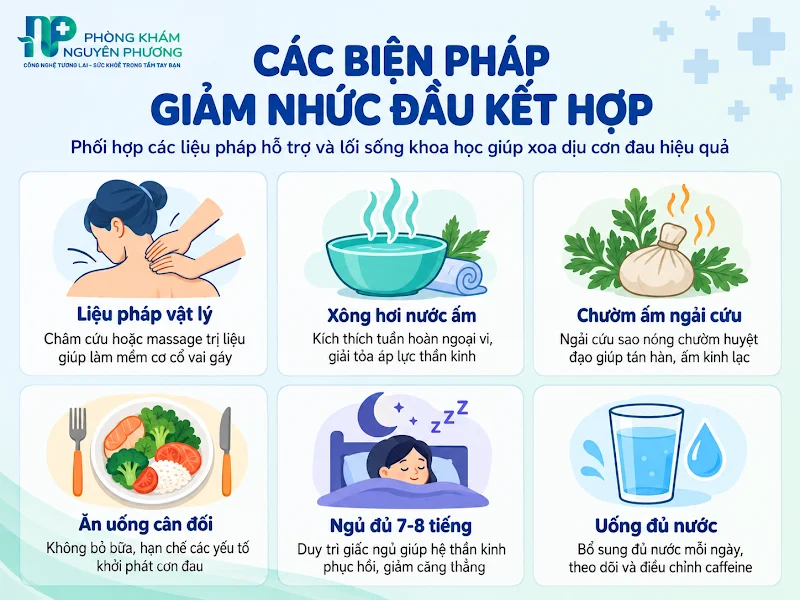 Biện pháp chăm sóc sinh hoạt kết hợp hỗ trợ giảm đau