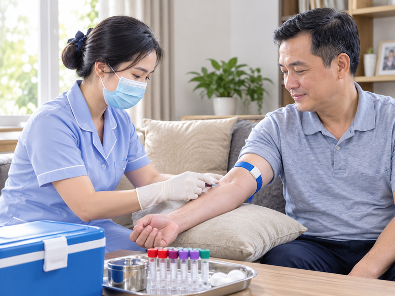 Dịch vụ lấy mẫu máu xét nghiệm tại nhà của Nguyên Phương.