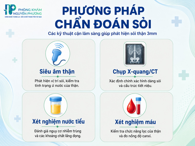 Các kỹ thuật cận lâm sàng giúp phát hiện sỏi thận 3mm hiệu quả