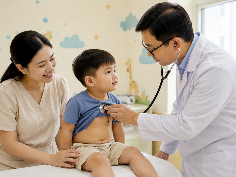 Trẻ nhỏ cần được thăm khám và xét nghiệm men gan khi có dấu hiệu bất thường.