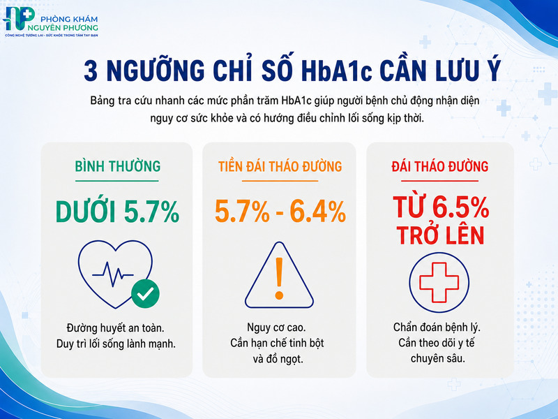 Phân loại mức độ đường huyết an toàn, tiền đái tháo đường và đái tháo đường dựa trên kết quả đo