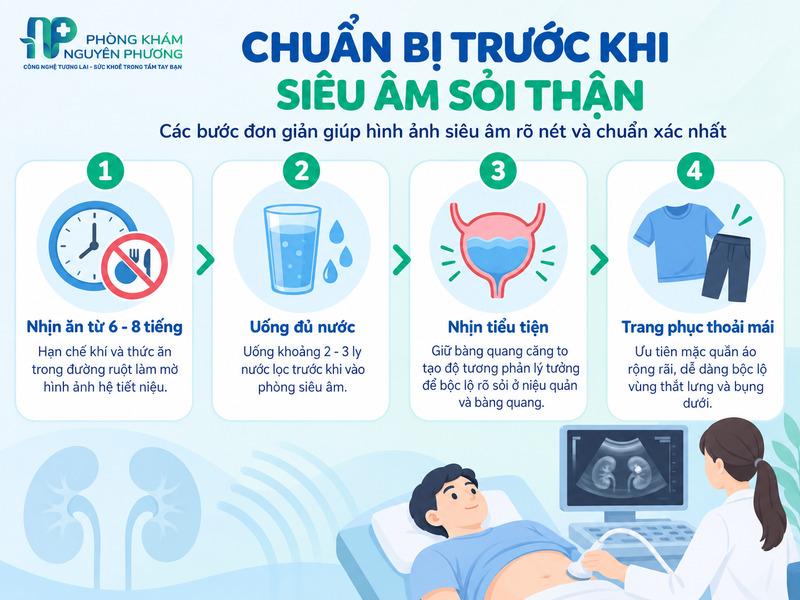 Những lưu ý quan trọng trước khi tiến hành siêu âm sỏi thận