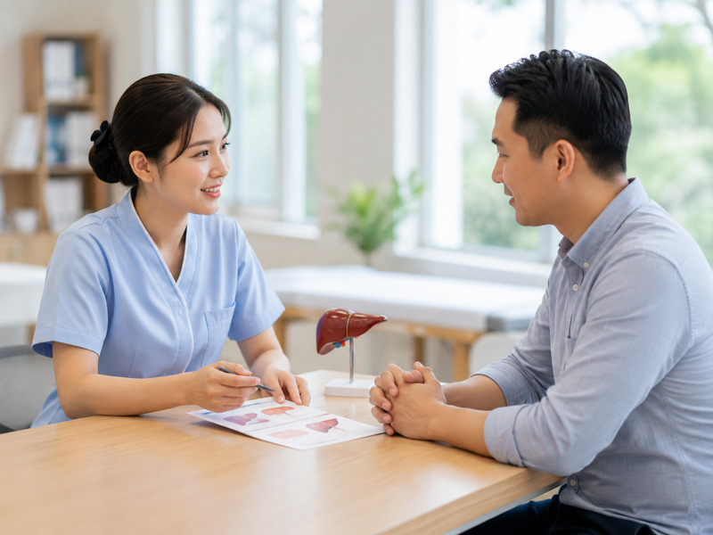 Nhân viên y tế hướng dẫn chuẩn bị trước khi xét nghiệm máu