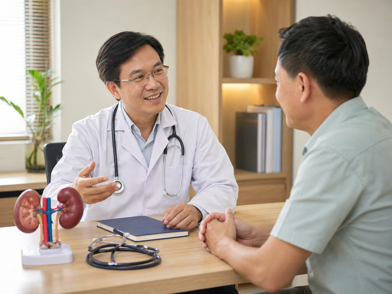 Bác sĩ trao đổi phương pháp bảo vệ chức năng thận cùng bệnh nhân