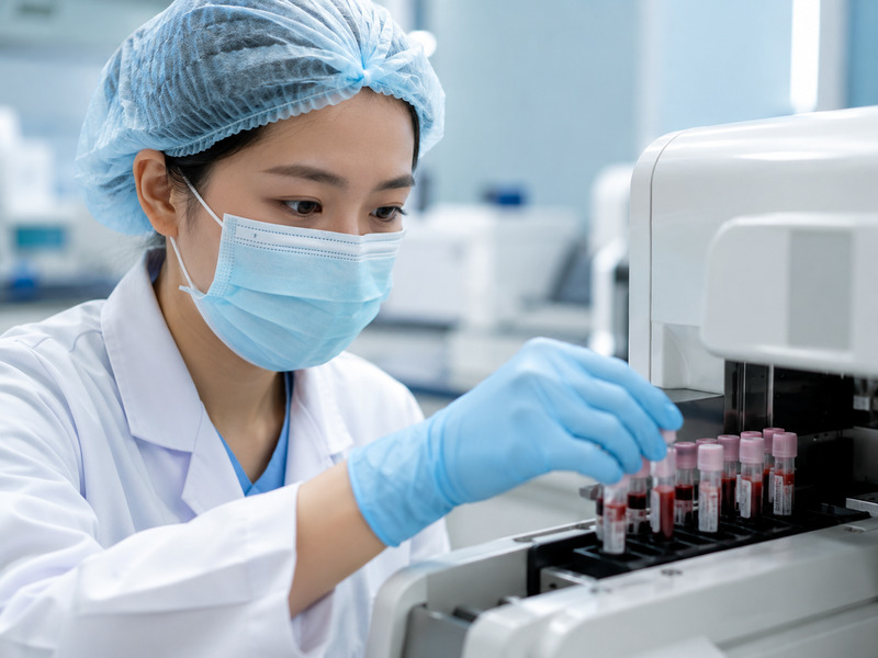 Xét nghiệm kháng thể viêm gan B bằng hệ thống thiết bị hiện đại.