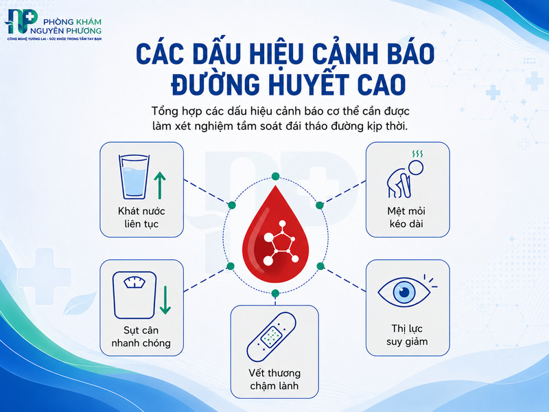 Nhận biết sớm 5 biểu hiện lâm sàng điển hình của tình trạng tăng đường huyết.