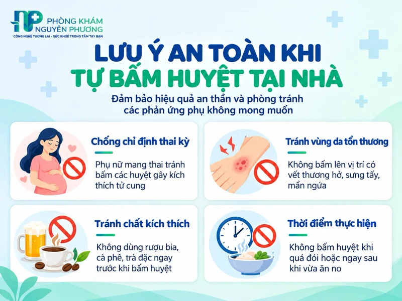 Những nguyên tắc an toàn cần nhớ khi tự day ấn huyệt tại nhà