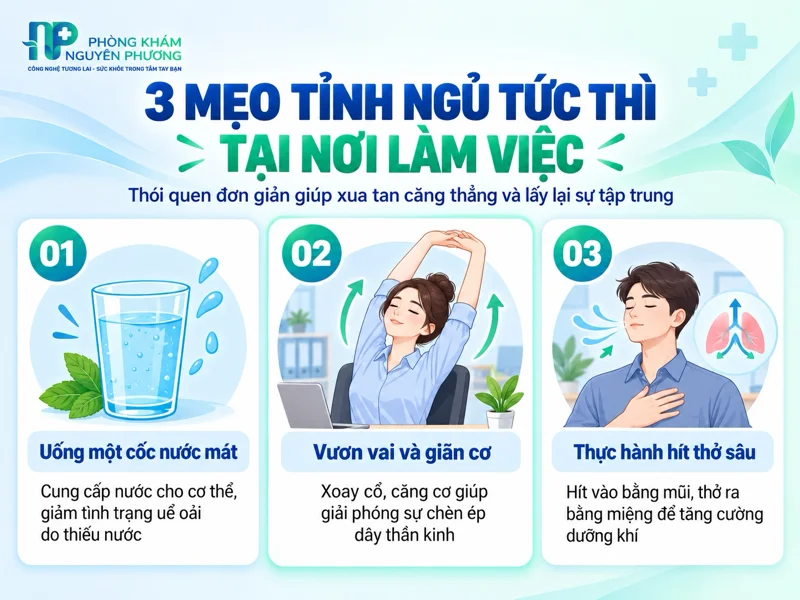 Các giải pháp hỗ trợ tỉnh táo tức thì dành cho nhân viên văn phòng