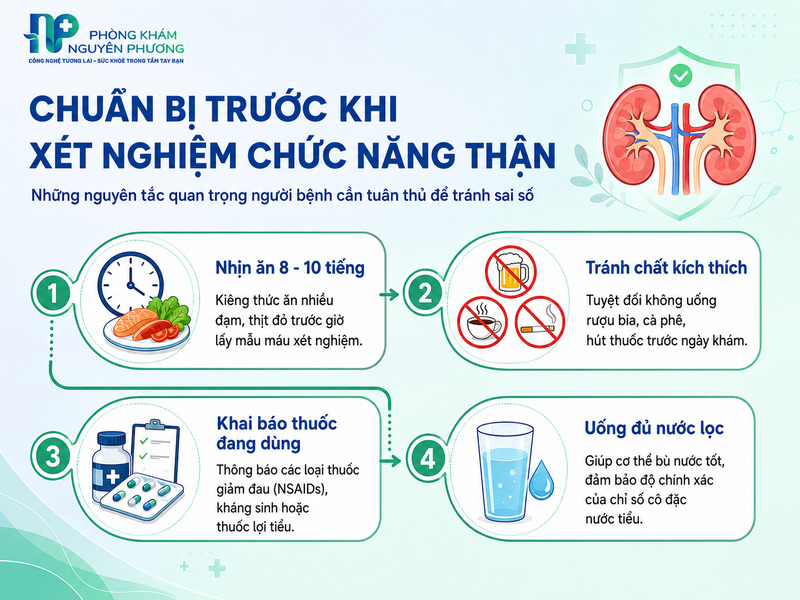 Những lưu ý quan trọng trước khi thực hiện xét nghiệm thận