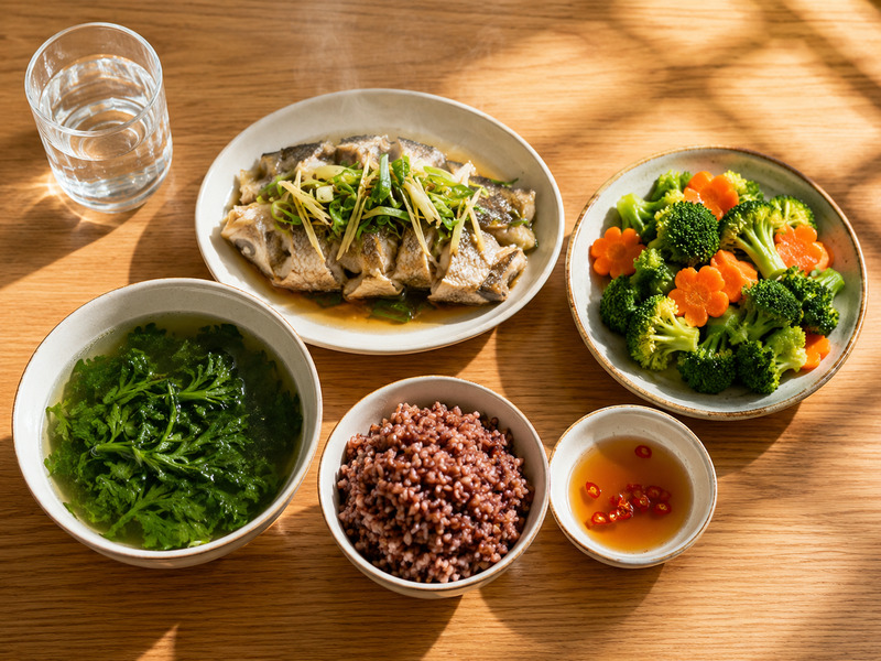 Bữa ăn dinh dưỡng lành mạnh giảm muối giúp bảo vệ thậnBữa ăn dinh dưỡng lành mạnh giảm muối giúp bảo vệ thận