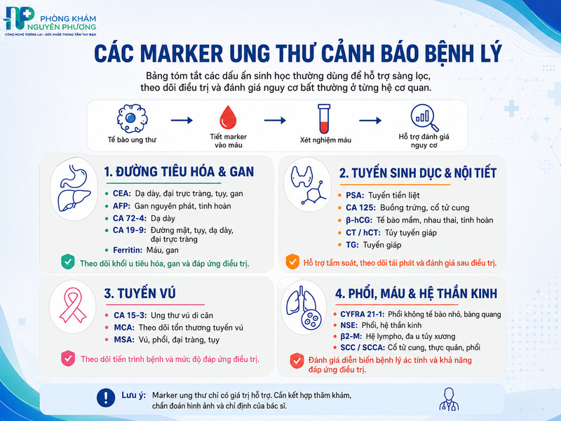 Bản đồ định vị các chất chỉ điểm sinh học tương ứng với từng bộ phận trên cơ thể