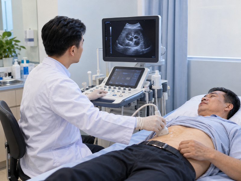 Thực hiện siêu âm giúp xác định kích thước và vị trí sỏi