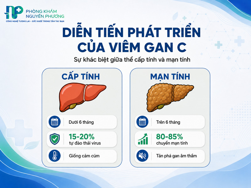 Diễn tiến từ viêm gan C cấp tính sang mạn tính