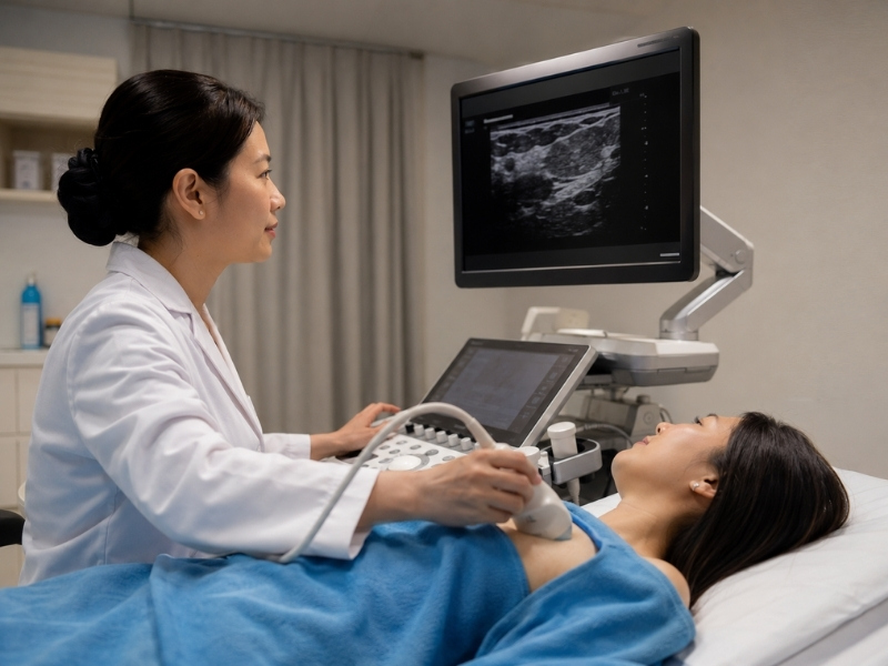 Siêu âm tuyến vú là kỹ thuật an toàn giúp phát hiện sớm các tổn thương dạng nang hoặc u đặc