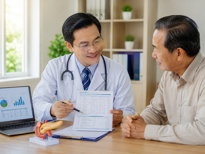 Bác sĩ giải thích các yếu tố nguy cơ của bệnh lý tiểu đường cho khách hàng