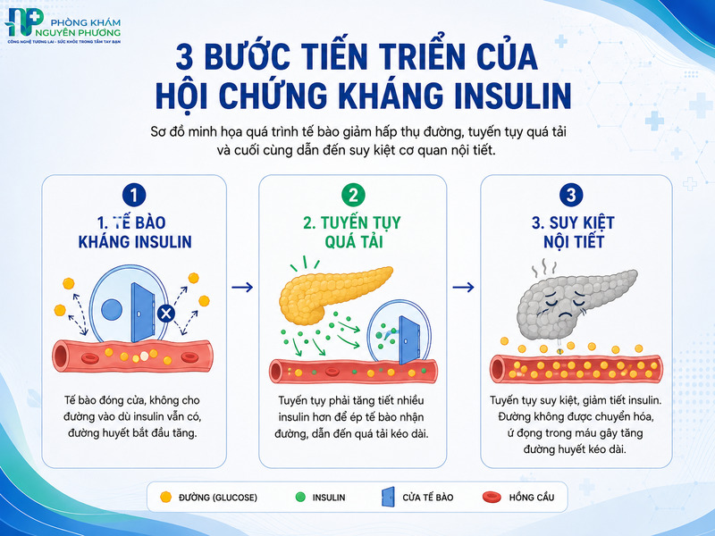 Cơ chế âm thầm dẫn đến sự tích tụ lượng đường trong máu.