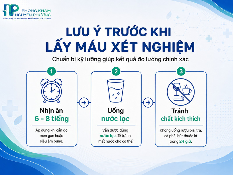Hướng dẫn chuẩn bị trước khi thực hiện xét nghiệm máu