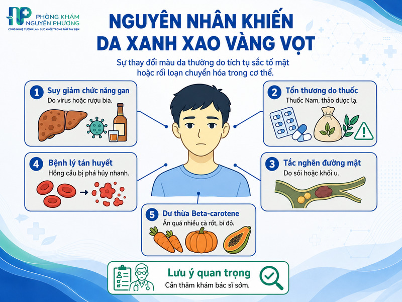 Bốn tác nhân phổ biến khiến sắc tố mật tăng cao