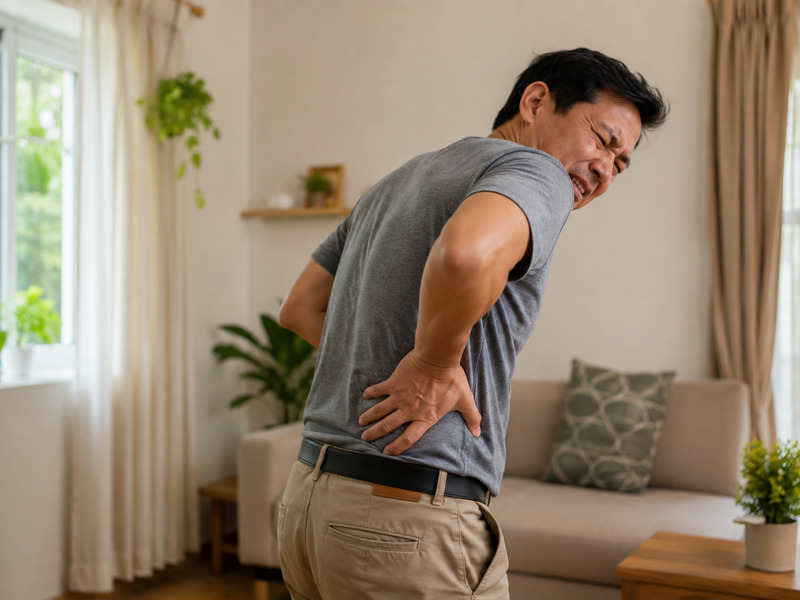 Bệnh nhân đau quặn thắt vùng lưng do sỏi thận di chuyển