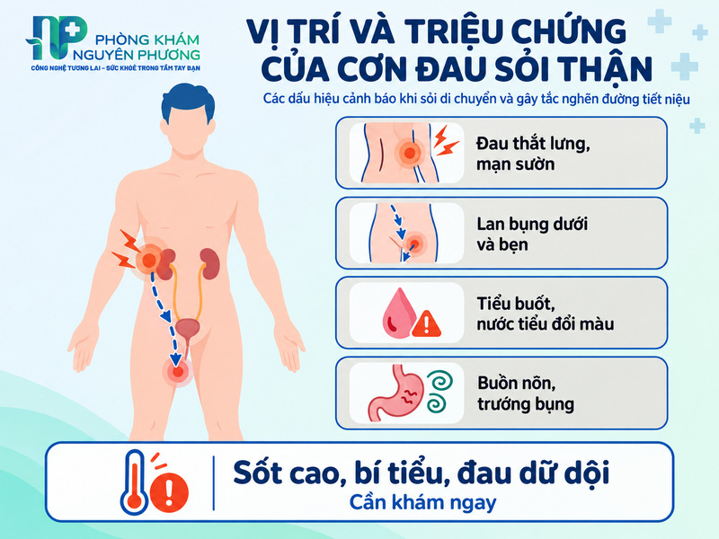 Bác sĩ kiểm tra vị trí đau hông thắt lưng cho bệnh nhân